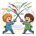 Fechten mit Pinseln