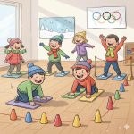 Skilanglauf im Kindergarten: Kreatives Bewegungsspiel mit Tüchern
