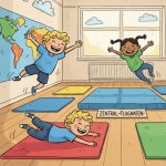 Bewegung im Kindergarten: Spielidee „Wir fliegen um die Welt“