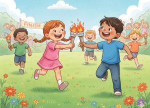 Kidsolympics Fackellauf