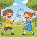 Fechten für Kinder: Lustige Spielidee mit Klobürsten