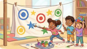 Fechten im Kindergarten: Kreative Spielanleitung mit Pinsel & Farbe