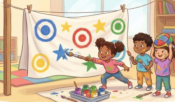 Fechten im Kindergarten: Kreative Spielanleitung mit Pinsel & Farbe