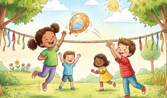 Das verrückte Luftballon-Volleyball für Kinder