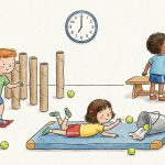 Biathlon in der Turnhalle: Treffsichere Bewegungsidee für Kinder