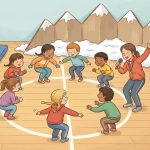 Skirennen für Kinder: Slalom & Abfahrt in der Turnhalle