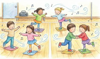 Bühne frei für kleine Eisprinzessinnen: Eiskunstlauf in der Turnhalle