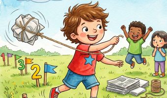 Hammerwurf für Kinder: DIY-Spielidee mit Zeitung & Alltagsmaterial