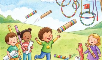 Kidsolympics im Anflug: Sicheres Speerwerfen mit Papprollen selbst basteln