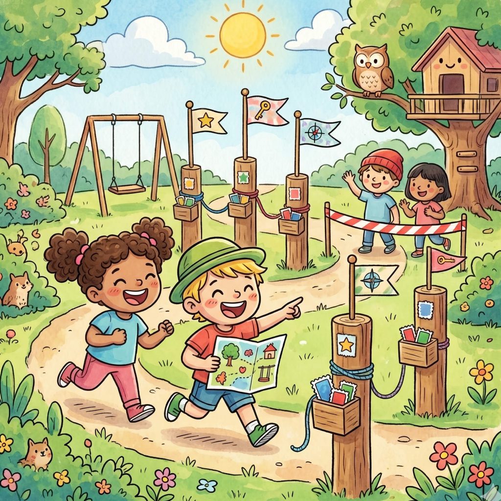 Orientierungslauf für Kinder: Spielerische Schnitzeljagd in Kita & Garten
