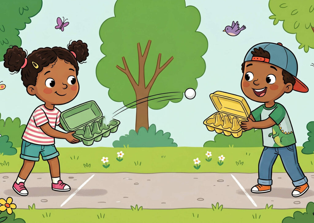 Tennis mit Kindern: Kreativer Spielspaß mit Eierpappen