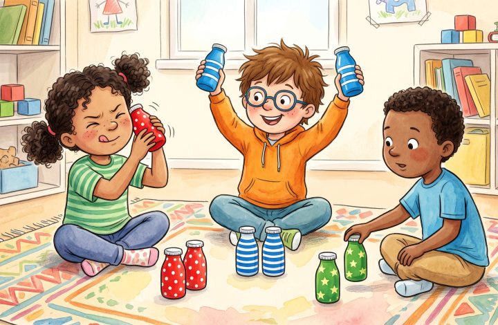 Entdecken Sie unsere einfache Anleitung für ein DIY Geräusche-Memory! Fördern Sie spielerisch das Gehör (auditive Wahrnehmung) von Kindern ab 3 Jahren in Kita & Zuhause.