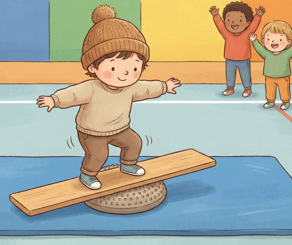 Snowboard-Feeling ohne Schnee: Das Balance-Abenteuer für die Turnhalle