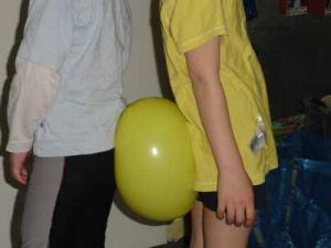 Luftballon im Kindergarten