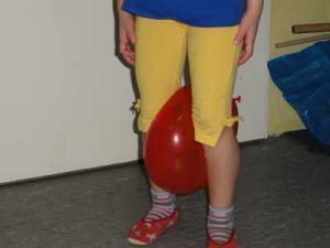 Gymnastik mit Luftballons