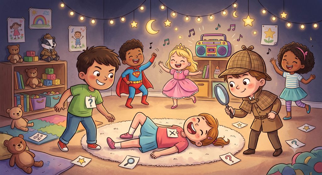 Mord im Dunkeln: Der spannende Spiele-Klassiker für den Detektiv-Kindergeburtstag