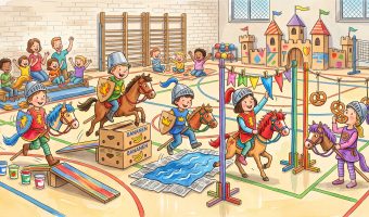 Ritterspiele für Kinder: Anleitung für das Pferde-Turnier (Kita & Geburtstag)