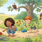 Draussen spielen mal anders: Das Adlerauge-Beobachtungsspiel für kleine Entdecker