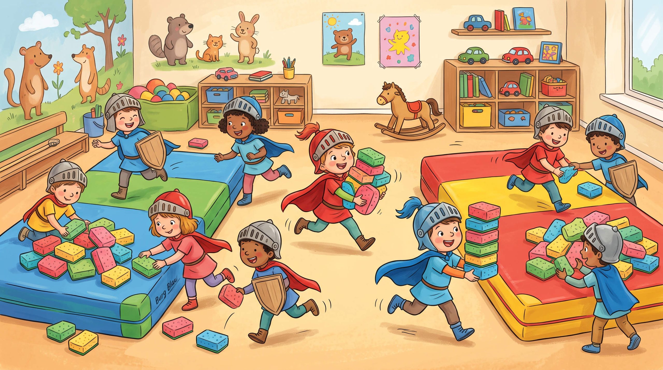 Ritterspiele für den Kindergarten: Ein Abenteuer mit Rittern auf Raubzug