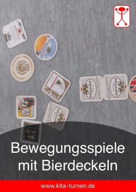 Bewegungsspiele mit Bierdeckeln