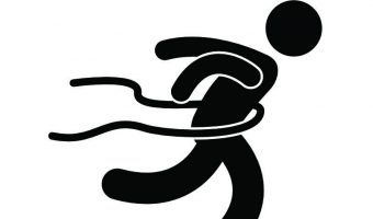 Sport im Freien - Flaschenstaffel