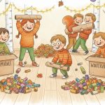 Herbstspiel für den Kindergarten