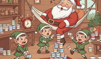 Der wackelige Geschenke-Turm, sportliche Weihnachts-Idee