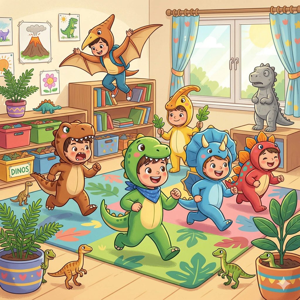 Bewegungsgeschichte Dinosaurier