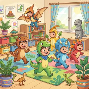 Bewegungsgeschichte Dinosaurier