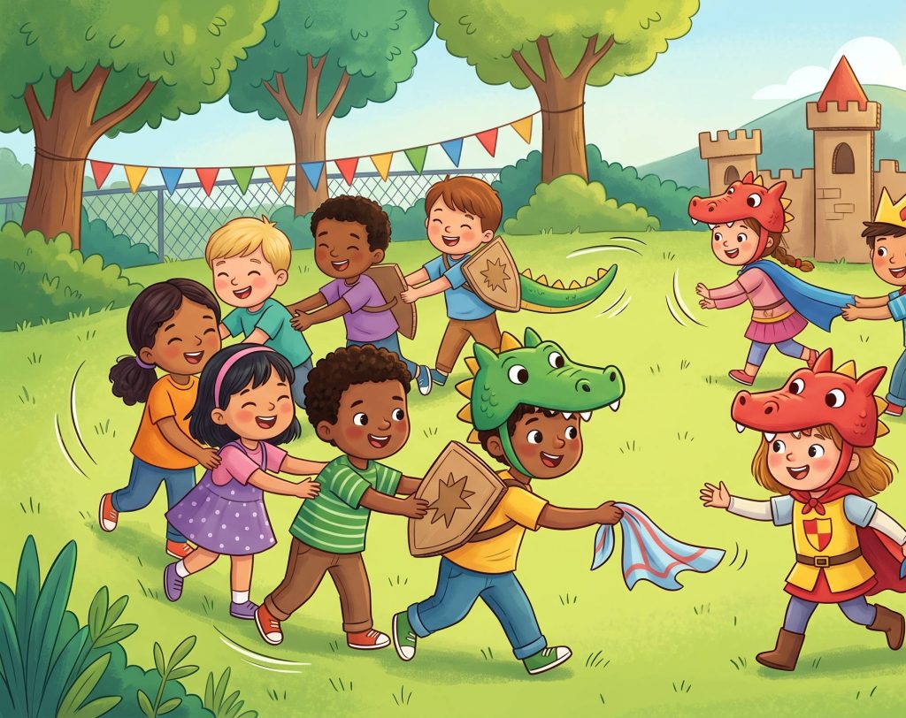 „Schnapp den Drachenschwanz“: Ein tolles Ritterspiel für Kinder