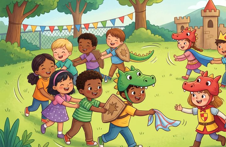 „Schnapp den Drachenschwanz“: Ein tolles Ritterspiel für Kinder