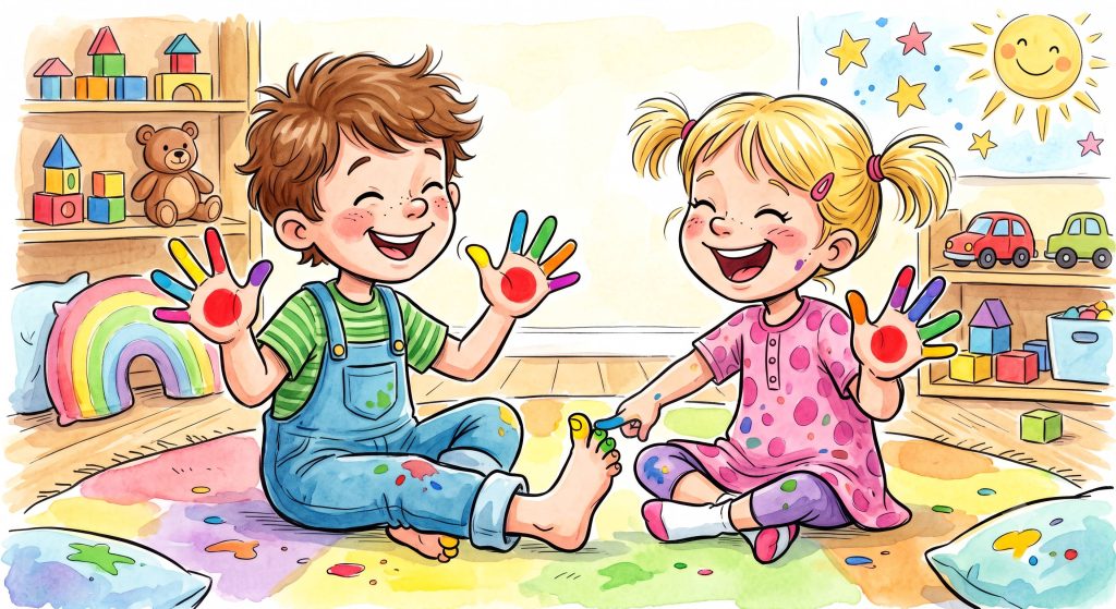 Farbwürfel Spiel Kindergarten